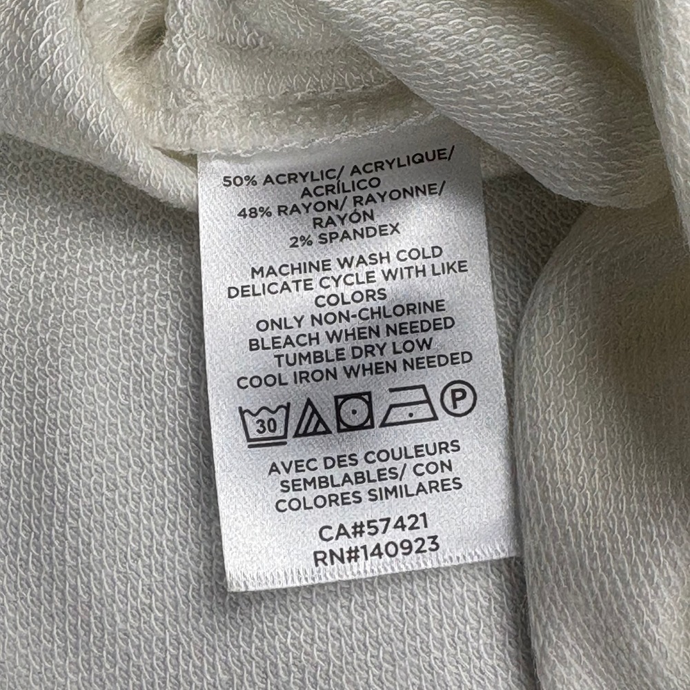 Lou & Grey Signaturesoft Tunic Top XXL Moonlight Ivory Long Sleeve Nordstrom NEW - Picture 7 of 8